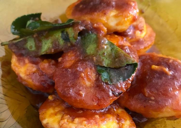 cara membuat Telor balado asam manis