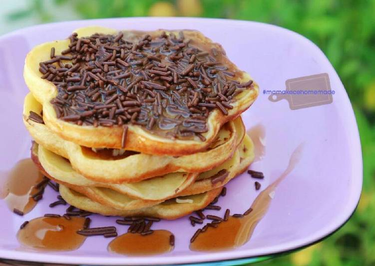 bahan dan cara membuat Banana pancake