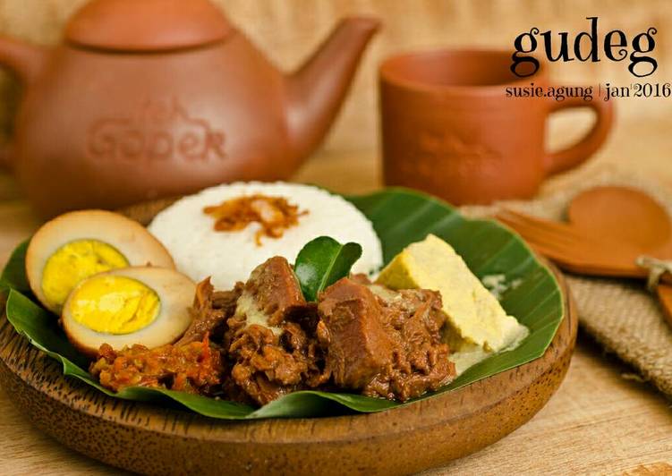 gambar untuk resep makanan Gudeg & opor tahu telur praktis