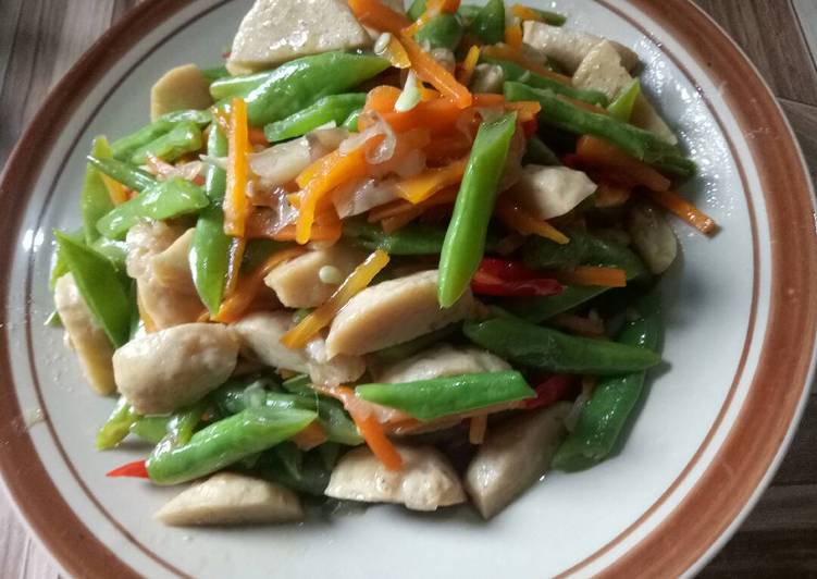 gambar untuk resep makanan Ca buncis bakso ikan (umami tanpa micin & gula)