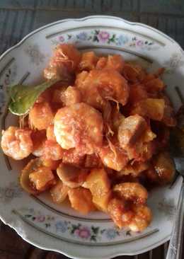 Udang kentang baso sambal