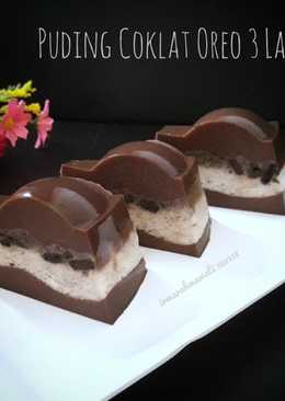 Puding Coklat Oreo 3 Layer