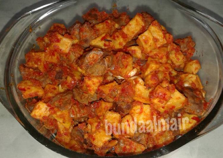 resep Kentang balado ati ampla mudah & enak