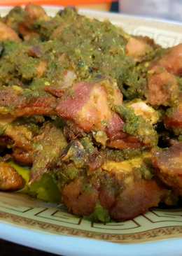 Ayam cabe ijo tanpa santan