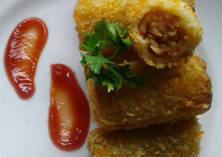 resep makanan Risols Roti Isi Mie