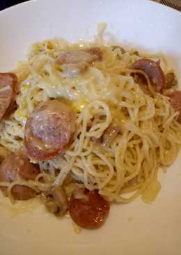 Spaghetti tumis Mozarella (ala tek tek)