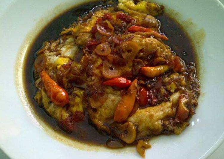 resep lengkap untuk Tumis Telor Ceplok