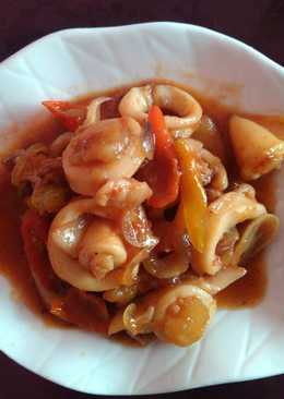 Cumi asam manis pedas