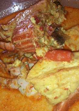 Kepiting gule lomak campur tahu
