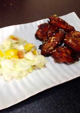 Chicken wings with honey lemon butter