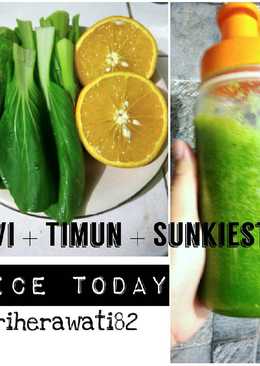 Jus sehat/jus diet : sawi timun jeruk sunkiest