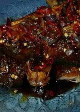 Bandeng goreng sambel kecap