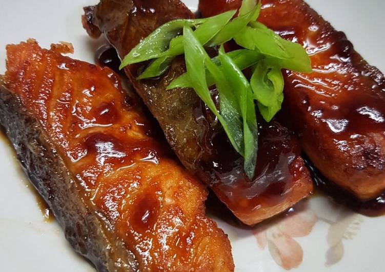 Salmon teriyaki