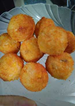 Kroket nasi bekal sekolah