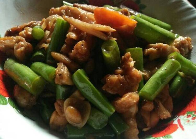 resep Tumis buncis teri tempe