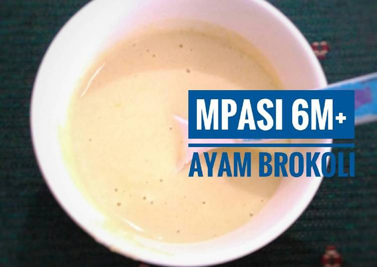 gambar untuk resep MPASI 6m+ ayam brokoli