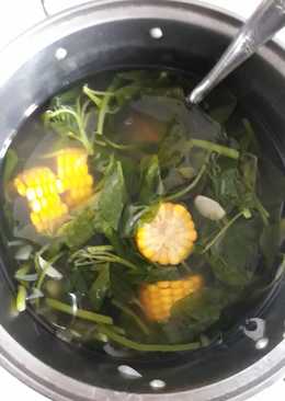 Sayur bayem jagung simple