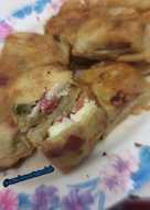 Martabak cheesy chicken ham