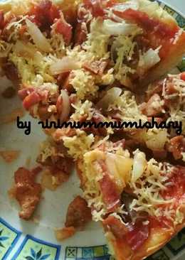 Pizza panggang atau pake teplon juga bisa, anti gagal ð