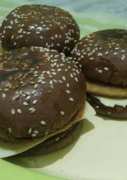 Burger roti coklat