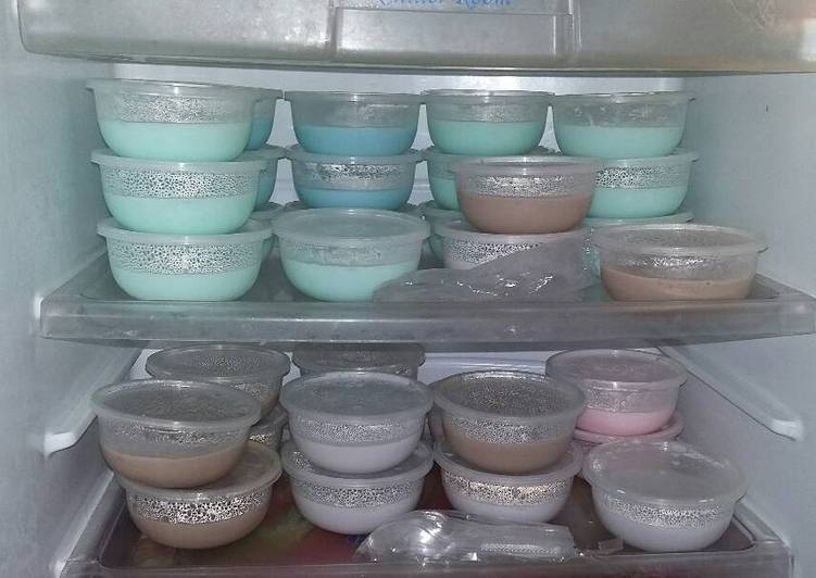 resep lengkap untuk Puyo Rasa Aneka Pop Ice