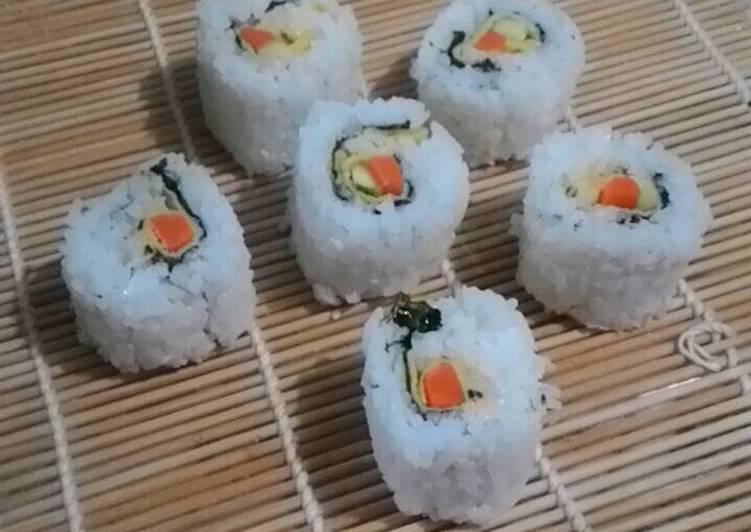 bahan dan cara membuat Sushi Atuy