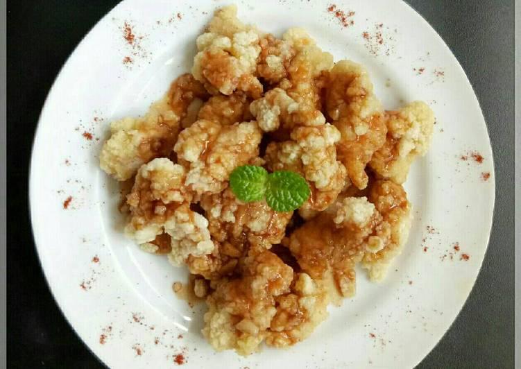 resep lengkap untuk Ayam PopCorn Saus Teriyaki