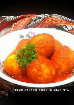 Telur Goreng Balado (#pr_recook masakan pedas)