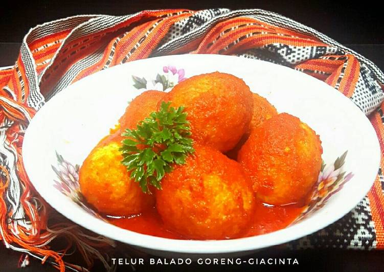 resep makanan Telur Goreng Balado (#pr_recook masakan pedas)