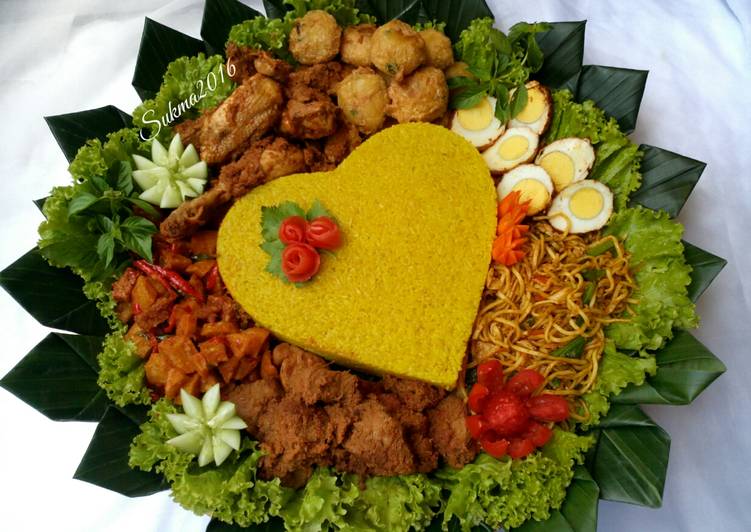 gambar untuk cara membuat Nasi Tumpeng Kuning