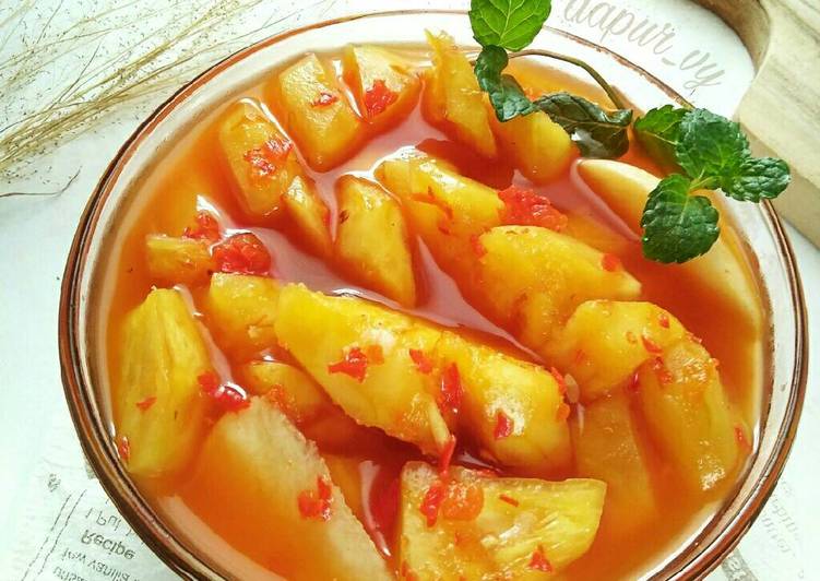 resep ASINAN BUAH pedas manis asem seger