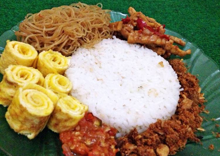 cara membuat Nasi Uduk Santan Instan