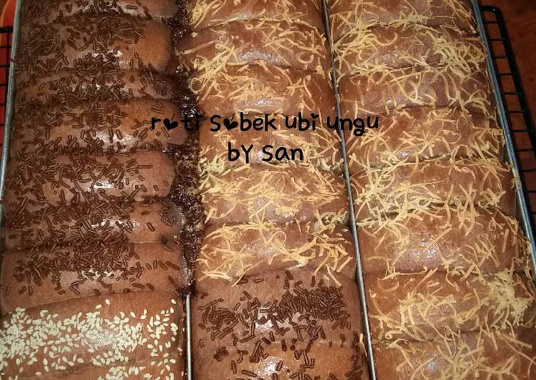 Resep Roti Sobek Ubi Ungu By San Kitchen