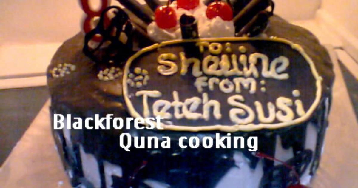 Resep Blackforest 7 telur Resep Blackforest 7 telur