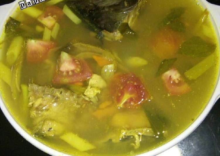 resep makanan Sop kepala ikan/Kuah asam