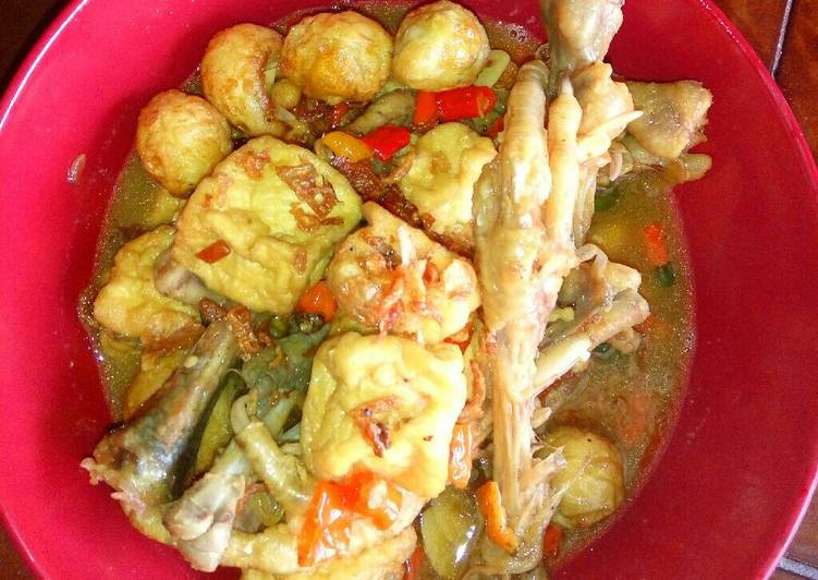 resep lengkap untuk Asem asem ceker tahu puyuh