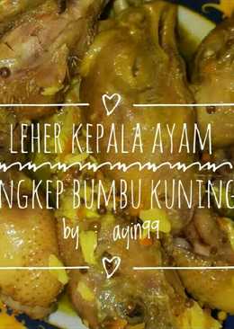 Leher kepala ayam ungkep bumbu kuning