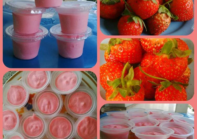 Resep es krim "Stroberi Glam" Kiriman dari luthfiupi