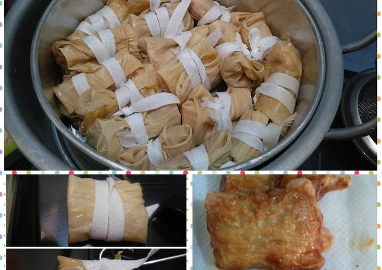 bahan dan cara membuat Lumpia udang ayam dr kembang tahu