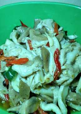 Tumis jamur Tiram Bakso