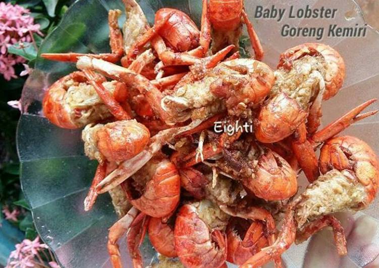 resep makanan Baby Lobster Goreng Kemiri