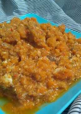 Telur rajungan bumbu merah