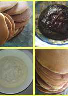 Dorayaki isi selai keju dan coklat