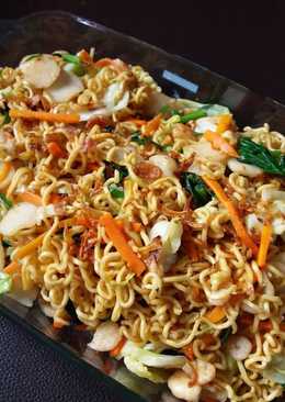 MIE GORENG udang & bakso ikan