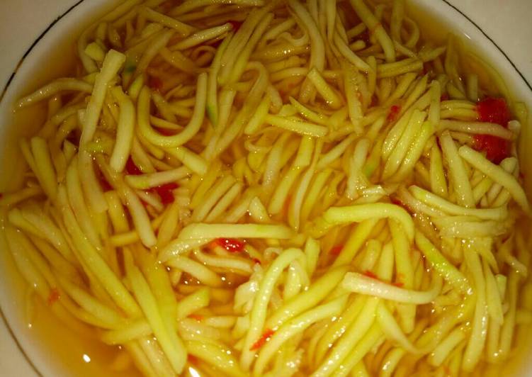 resep makanan Rujak Serut Mangga Muda