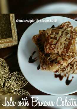 Roti Jala with Banana Colatta