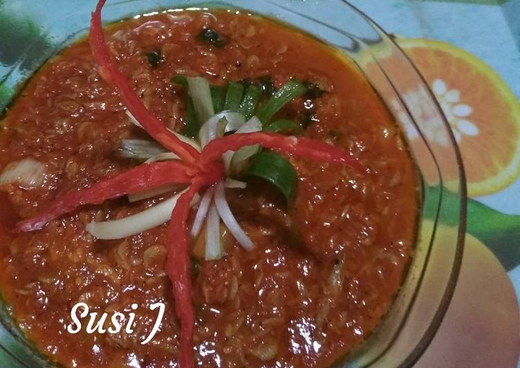 gambar untuk resep makanan Samba lado udang saia (udang rebon)