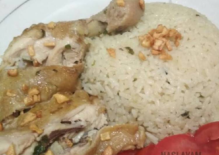gambar untuk resep makanan Nasi Ayam Hainan