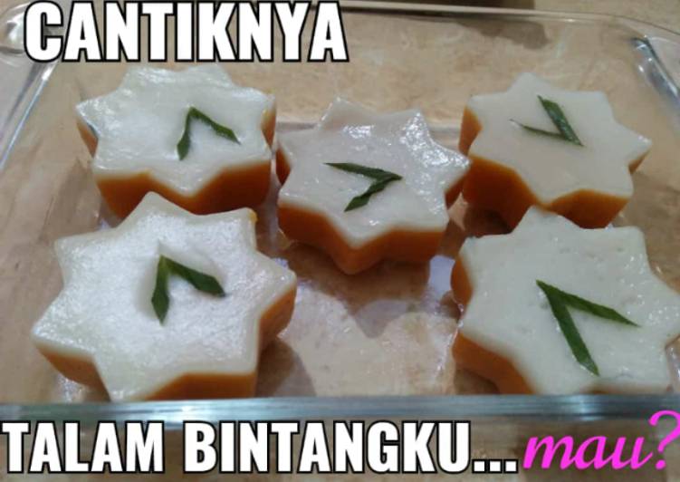 gambar untuk resep makanan Talam bintang