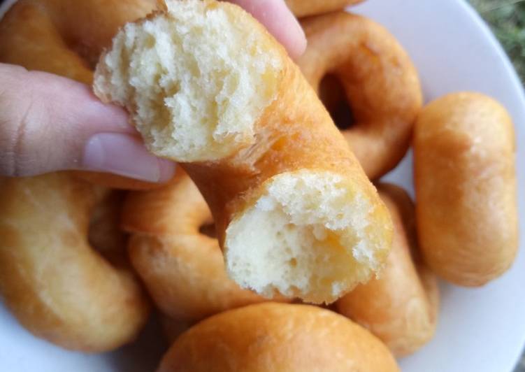 Donat kentang + susu dancow anti bantat